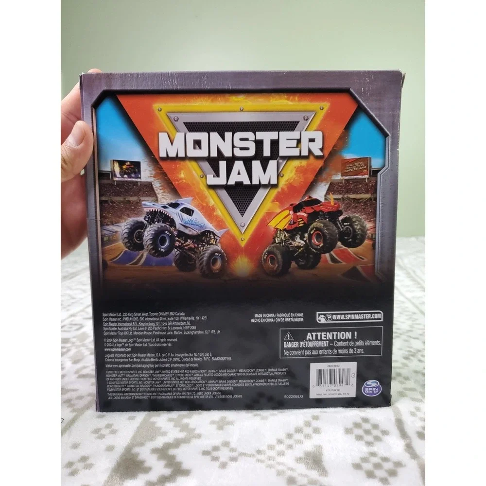 Monster Jam‎ 1:72 8 Pack Zombie El Toro Loco Sparkle Smash Thunderroarus Dragon